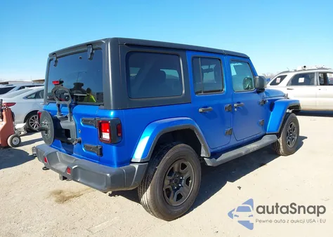 2020 Jeep Wrangler Unlimited Sahara 4X4 из США, поврежденный, VIN 1C4HJXEN0LW267931
